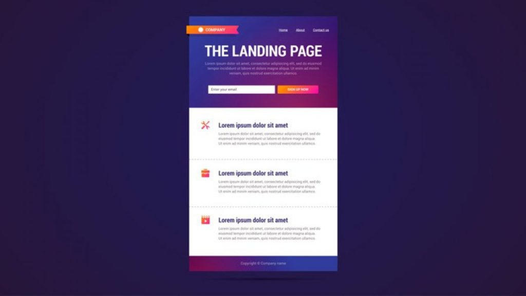 landing pages