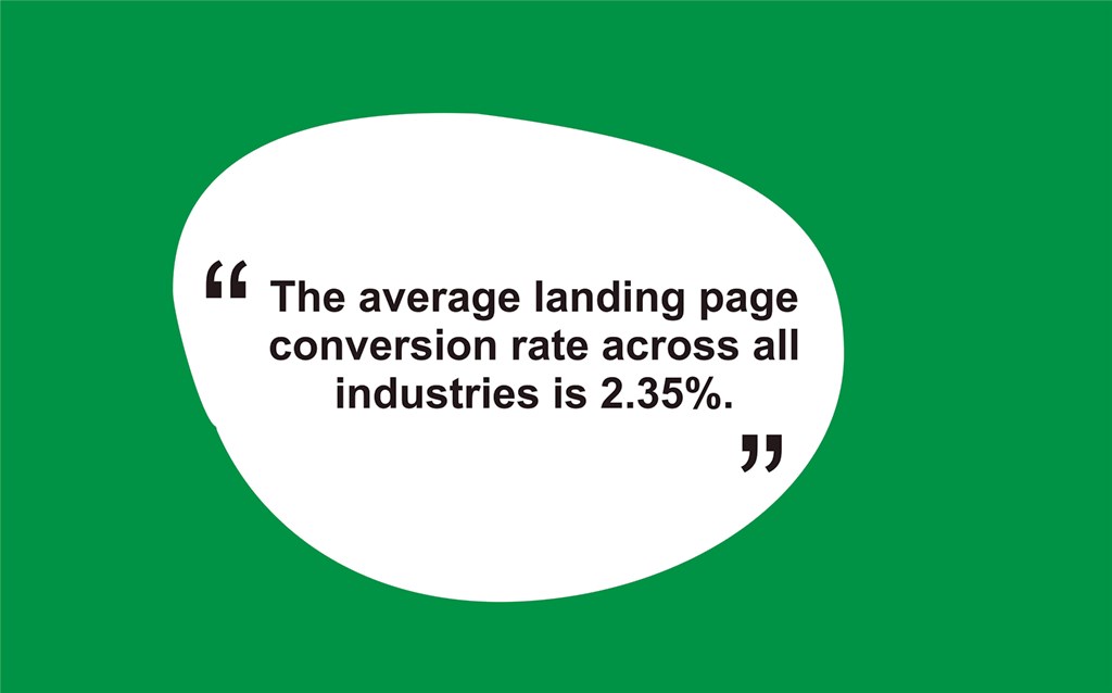 landing page average